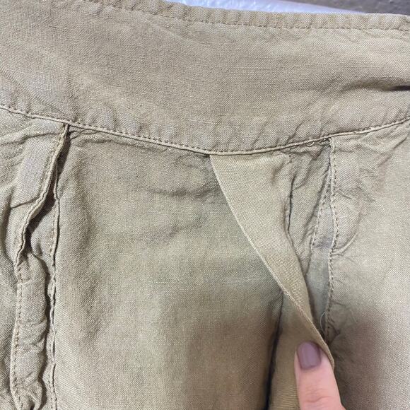 YFB Young Fabulous & Broke Womens Linen Blend Wide Pull On Pants Size Medium - Picture 5 of 9